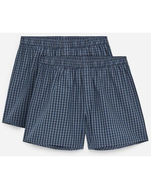 ARKET Woven Boxers, Set Of 2 - Blue