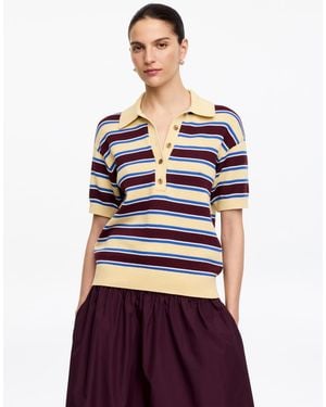 ARKET Short-Sleeve Cotton Polo Shirt - Red