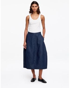ARKET Barrel Denim Skirt - Blue