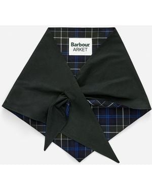 ARKET And Barbour Waxed Cotton Scarf - Black