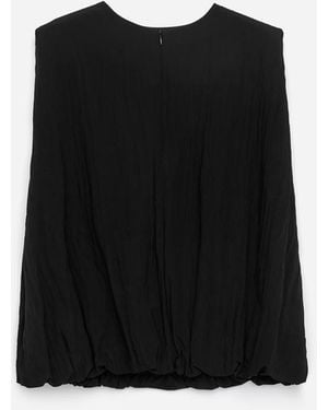 ARKET Bubble-Hem Top - Black