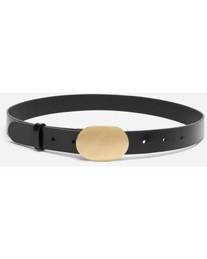 ARKET Leather Belt - White
