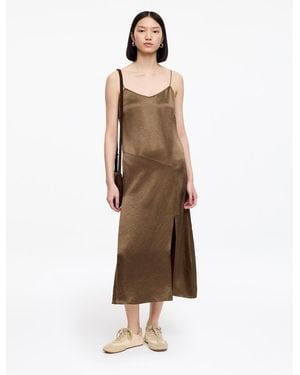 ARKET Satin Slip Dress - Natural