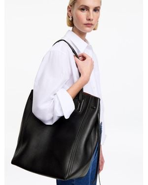 ARKET Leather Tote Bag - Black
