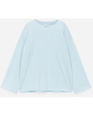 ARKET Relaxed Long-Sleeve T-Shirt - Blue