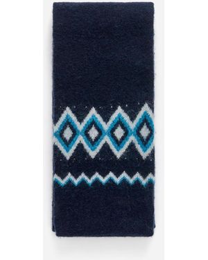ARKET Wool-Alpaca Blend Scarf - Blue