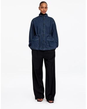 ARKET Denim-Overshirt Aus Baumwolle Und Lyocell - Blau