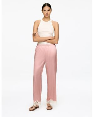 ARKET Silk Stretch Trousers - White