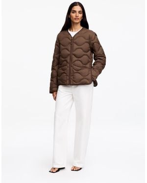 ARKET Re:Down Quilted Liner Jacket - Brown