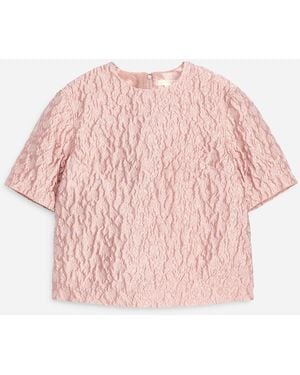 ARKET Brocade Top - Pink
