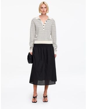 ARKET Pin Tuck Voile Skirt - White