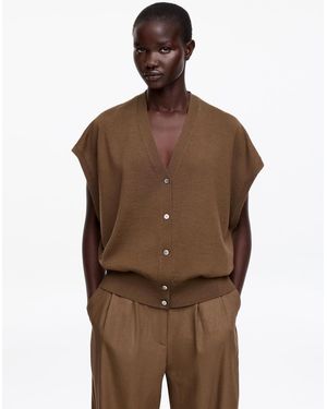 ARKET Merino Wool Vest - Brown