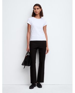 ARKET Linen-Cotton Kick-Flare Trousers - Black