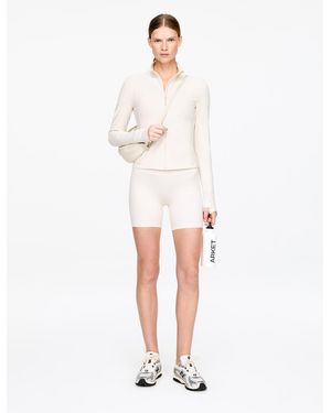 ARKET Soft Zip-Up Training Jacket - White