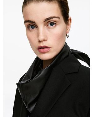 ARKET Leather Triangle Scarf - Black