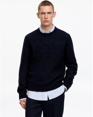 ARKET Gebürsteter Wollpullover - Blau