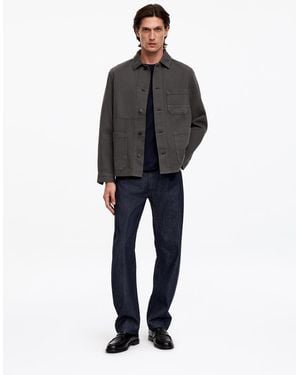 ARKET Overdyed Twill Overshirt - Blue