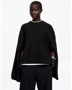 ARKET Cut-Out Cotton Jumper - Black