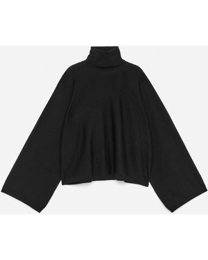 ARKET Roll-Neck Merino Jumper - Black