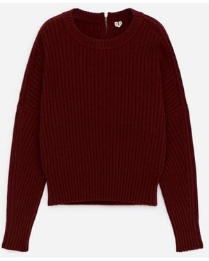ARKET Zip-Detail Wool Jumper - Red