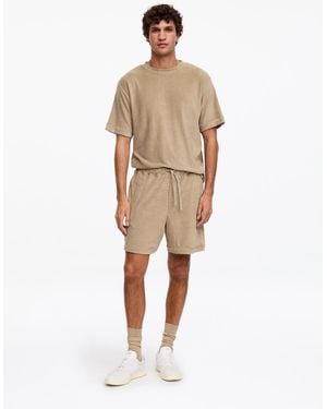 ARKET Cotton Towelling Shorts - Natural