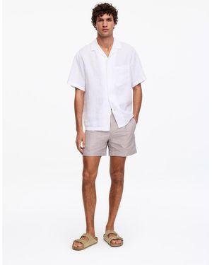 ARKET Seersucker-Badeshorts - Weiß