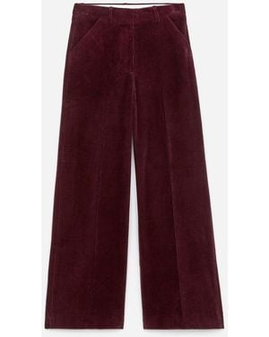 ARKET Wide-Leg Corduroy Trousers - White