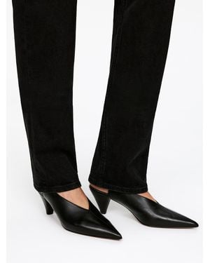 ARKET Slingback-Lederpumps - Schwarz