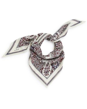 ARKET Triangle Silk Scarf - White