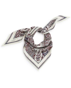 ARKET Triangle Silk Scarf - White