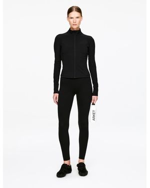 ARKET Soft Zip-Up Training Jacket - Black