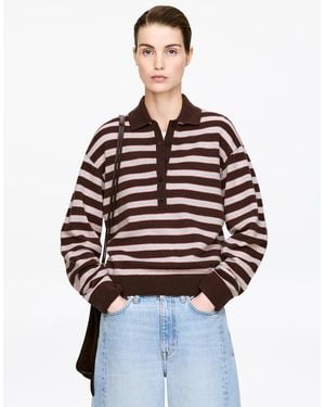 ARKET Wool Polo Jumper - Red
