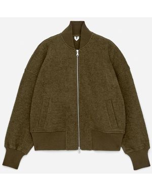 ARKET Boiled Wool Jacket - Green