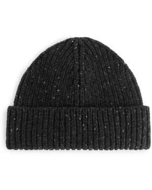 ARKET Wool Beanie - Black