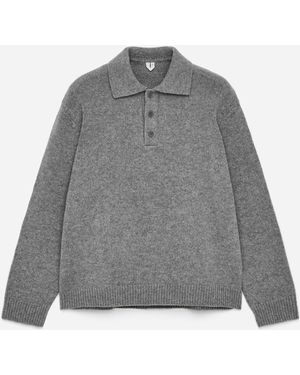 ARKET Polopullover Aus Wolle - Grau