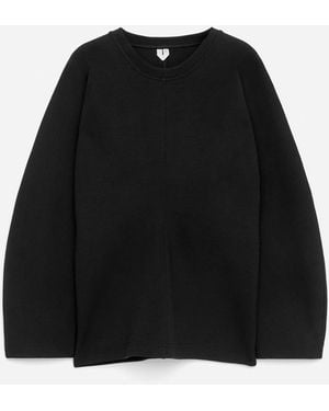 ARKET Batwing-Sleeve Sweatshirt - Black