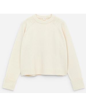 ARKET Wollpullover Mit Umgeschlagenen Ärmeln - Weiß