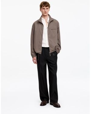 ARKET Wide Hopsack Pull-On Trousers - White