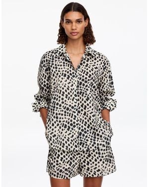 ARKET Lyocell Blend Popover Shirt - White