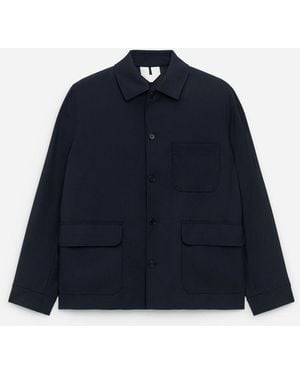 ARKET Wool-Blend Hopsack Jacket - Blue