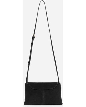 ARKET Split Suede Crossbody Bag - Natural