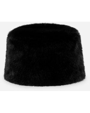 ARKET Faux Fur Hat - Black