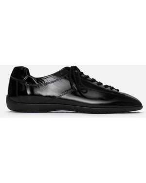 ARKET Leather Trainers - Black