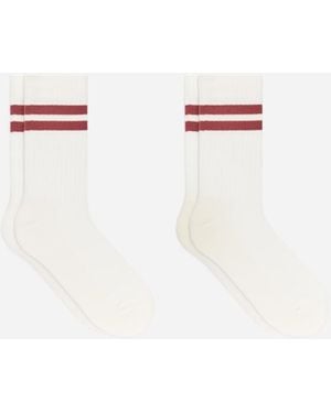 ARKET Sporty Cotton Socks - Natural