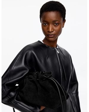 ARKET Split Suede Pouch - Black