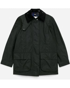 ARKET And Barbour Waxed Cotton Jacket - Black