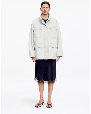 ARKET Funnel-Neck Jacket - White