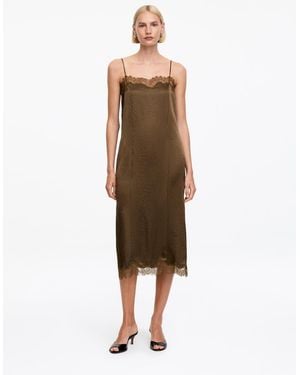 ARKET Lace-Trimmed Slip Dress - Natural