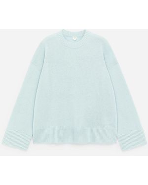 ARKET Oversized Pure Cashmere Jumper - Blue