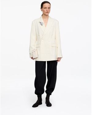 ARKET Double-Breasted Blazer - White